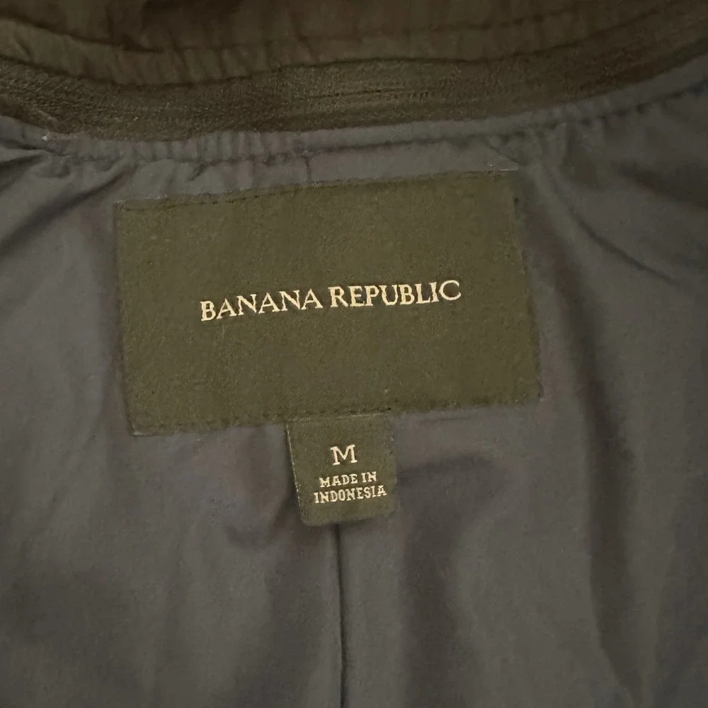 Banana Republic Winter Wool Blend Coat Charcoal Grey Medium Mens